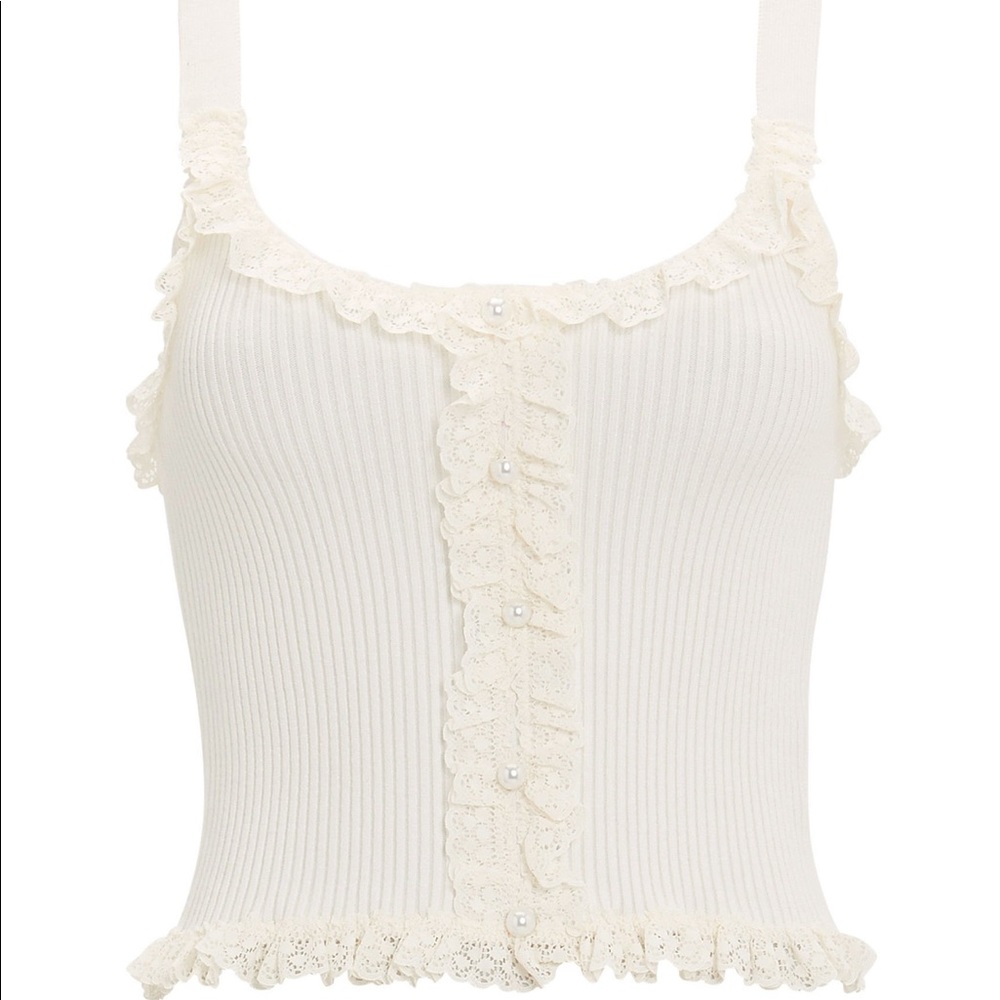 For Love & Lemons Britney Cropped Tank